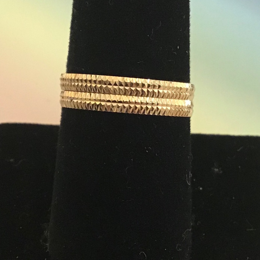 Milor Gold Textured Ring